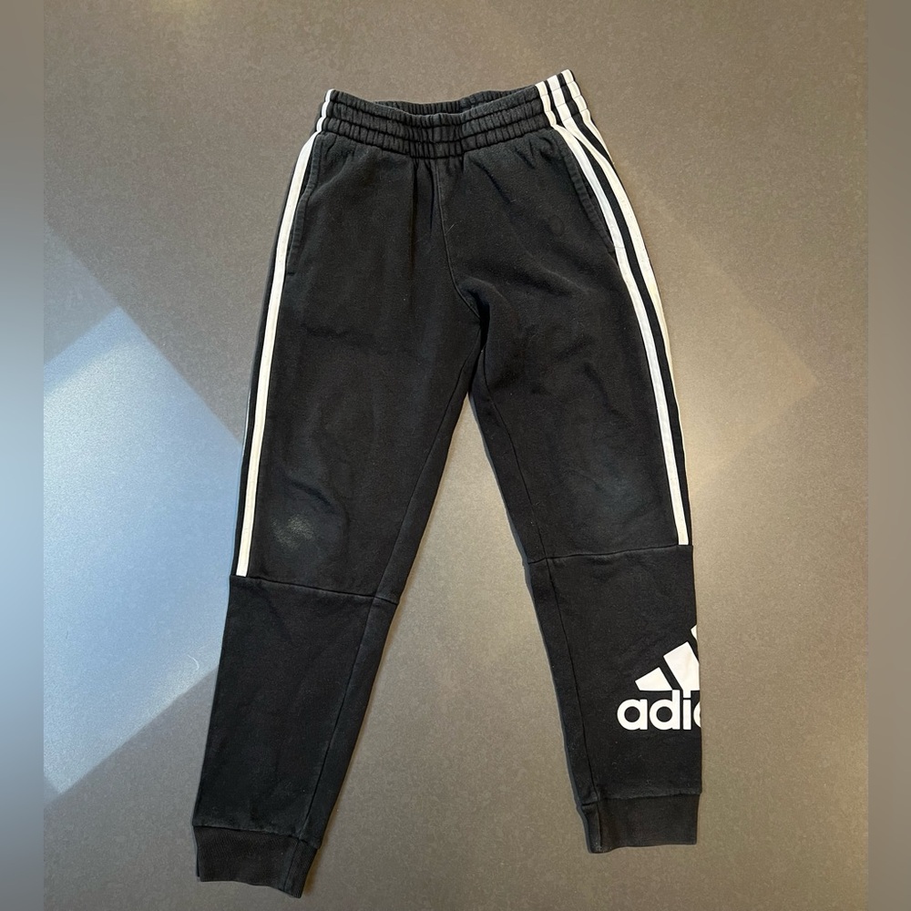 Black and White Adidas Originals Pants
